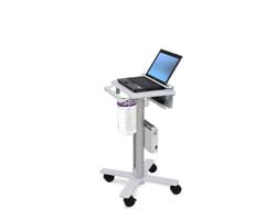 Ergotron StyleView Laptop Cart, SV10 Aluminium, White Multimedia cart
