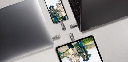 SanDisk Ultra Dual Drive Luxe USB flash drive 256 GB USB Type-A / USB Type-C 3.2 Gen 1 (3.1 Gen 1) Stainless steel
