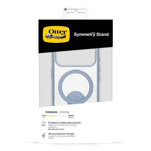 OtterBox Symmetry Stand MagSafe Camera Control Apple iPhone 18 Pro/17 Pro Aether - clear/blue