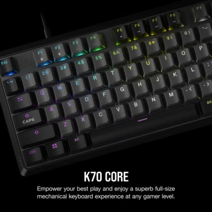 Corsair K70 CORE RGB keyboard Gaming USB QWERTY UK International Grey