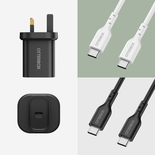 OtterBox Standard UK Wall Charger 20W - 1X USB-C 20W USB-PD Black