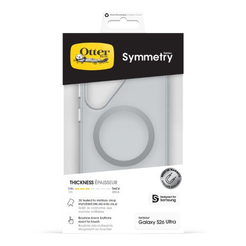 OtterBox Symmetry Clear Magnets Series for Samsung Galaxy S26 Ultra, transparent