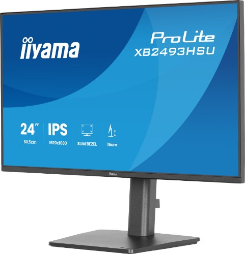 iiyama ProLite XB2493HSU-B1 computer monitor 60.5 cm (23.8") 1920 x 1080 pixels Full HD LED Black