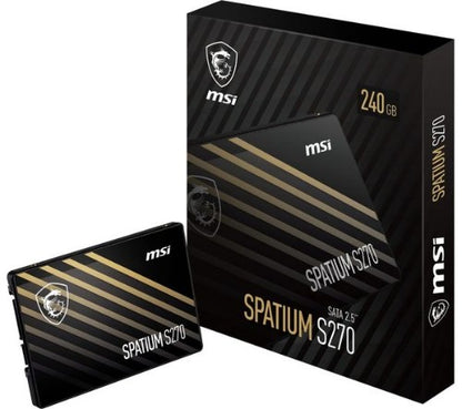 MSI Spatium S270 SATA 2.5 240GB 2.5" Serial ATA III 3D NAND