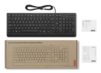 Lenovo 4Y41R64633 keyboard Home/Office USB US English Black