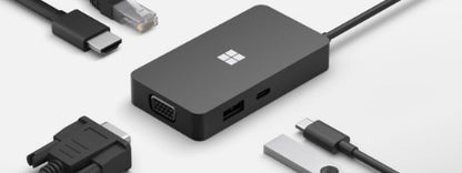 Microsoft 1E4-00002 laptop dock/port replicator Black