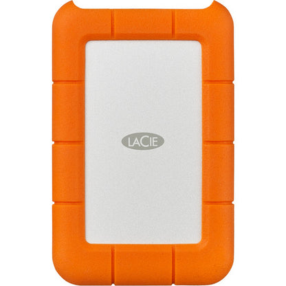 LaCie Rugged USB-C external hard drive 2 TB Orange, Silver