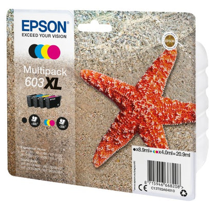Epson C13T03A64010/603XL Ink cartridge multi pack Bk,C,M,Y high-capacity 8,9ml + 3x4ml Pack=4 for Epson XP 2100