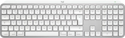 Logitech MX Keys S for Mac keyboard Office RF Wireless + Bluetooth QWERTY UK English Aluminium, White