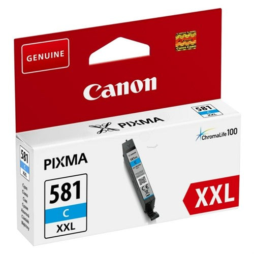 Canon 1995C001/CLI-581CXXL Ink cartridge cyan extra High-Capacity, 820 pages ISO/IEC 19752 282 Photos 11.7ml for Canon Pixma TS 6150/8150