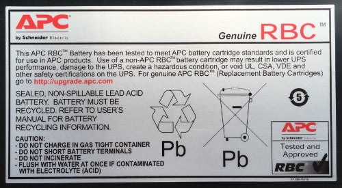APC Battery Replacement Cartridge APCRBC140 (RBC44 successor) (OEM)