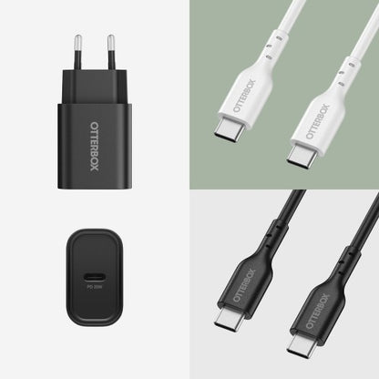 OtterBox Standard EU Wall Charger 20W - 1X USB-C 20W USB-PD Black