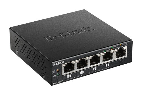 D-Link 5-Port Desktop Gigabit PoE+ Switch