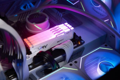 Kingston Technology FURY Beast 64GB 6000MT/s DDR5 CL30 DIMM (Kit of 2) White RGB EXPO