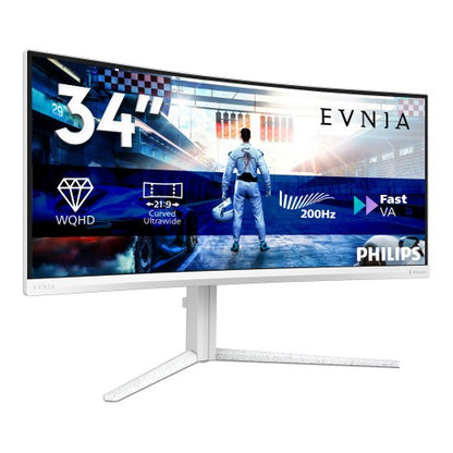Philips 34M2C5601QA/00 computer monitor 86.4 cm (34") 3440 x 1440 pixels White