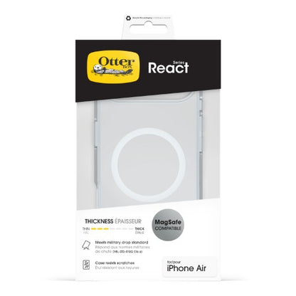 OtterBox React MagSafe Series for Apple iPhone Air, transparent