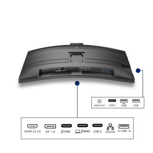 Philips 6000 series 34B2U6603CH/00 computer monitor 86.4 cm (34") 3440 x 1440 pixels Wide Quad HD LCD Grey