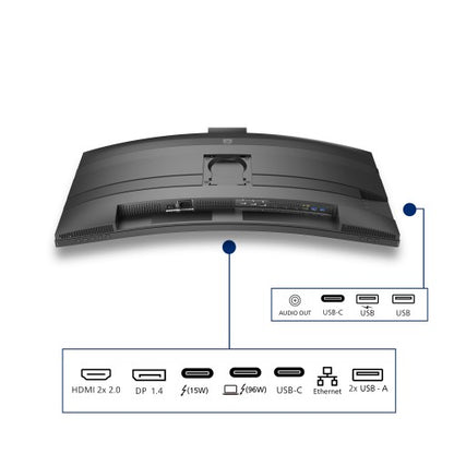 Philips 6000 series 34B2U6603CH/00 computer monitor 86.4 cm (34") 3440 x 1440 pixels Wide Quad HD LCD Grey
