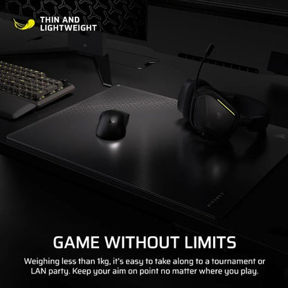 Corsair MM Glass Large Gaming mouse pad Black