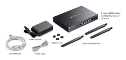 TP-Link Omada AX3000 wireless router Gigabit Ethernet Dual-band (2.4 GHz / 5 GHz) Black