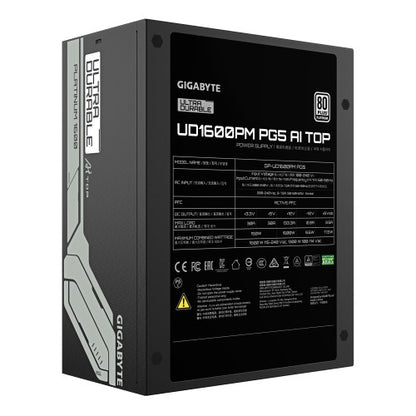 GIGABYTE UD1600PM PG5 AI TOP power supply unit 1600 W 20+4 pin ATX ATX Black
