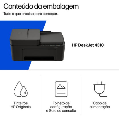 HP DeskJet 4310 Wireless All-in-One Color Printer, Instant Ink