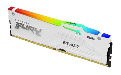 Kingston Technology FURY Beast 64GB 6000MT/s DDR5 CL30 DIMM (Kit of 2) White RGB EXPO