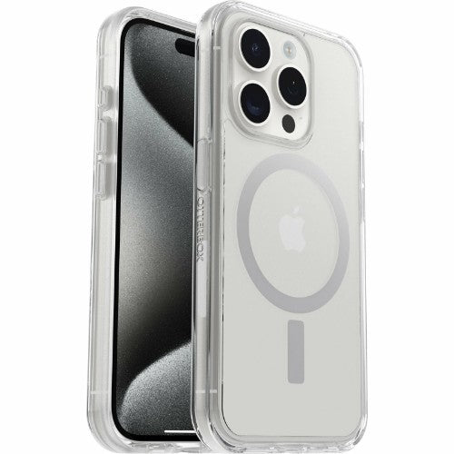 OtterBox Symmetry Series Clear for MagSafe for iPhone 15 Pro, Clear