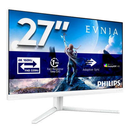 Philips Evnia 5000 computer monitor 68.6 cm (27") 3840 x 2160 pixels 4K Ultra HD LCD White