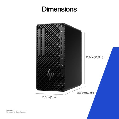HP Z1 Tower G1i Intel Core Ultra 9 285 32 GB DDR5-SDRAM 1 TB SSD Windows 11 Pro Workstation AI Workstation, AI PC Black