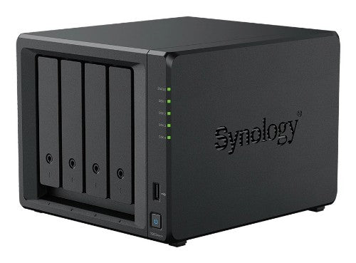 Synology DiskStation DS925NEO+ NAS/storage server Compact Ryzen Embedded V1500B 4 GB DDR4 0 TB DSM Black
