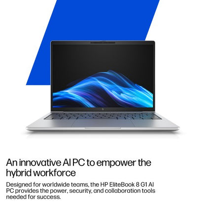 HP EB8G1I14 U7 265U 14 16GB/1T LTE5G Intel Core Ultra 7 Laptop 35.6 cm (14") Touchscreen WUXGA DDR5-SDRAM 1 TB SSD Wi-Fi 7 (802.11be) Windows 11 Pro AI PC Silver