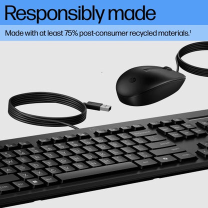 HP 225 Wired Mouse and Keyboard Combo