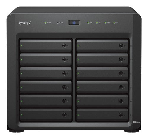 Synology DiskStation DS3622XS++ 6x12TB HDD NAS Desktop Intel® Xeon® D D-1531 16 GB DDR4 72 TB DiskStation Manager Black