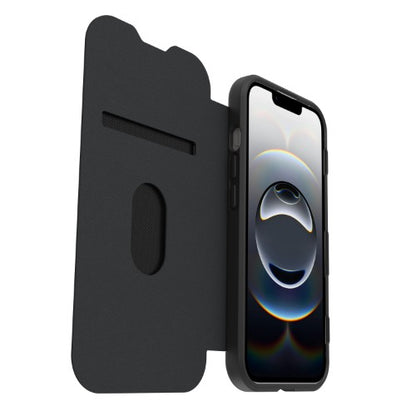 OtterBox React Folio for MagSafe Series for Apple iPhone 17e/16e/15/14/13, transparent/black