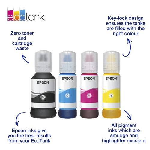 Epson C13T06B640/113 Ink bottle multi pack Bk,C,M,Y 1x127ml + 3x70ml Pack=4 for Epson ET-5150/5800