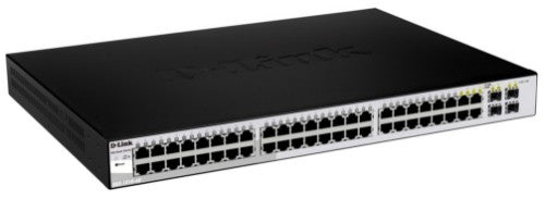 D-Link 48-Port Gigabit Smart Managed Switch with 4 Combo 1000BASE-T/SFP ports