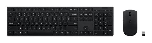 Lenovo 4X31R64350 keyboard Mouse included Home/Office RF Wireless + Bluetooth QWERTY UK English Grey
