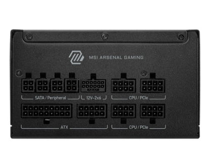 MSI MAG A1000GLS PCIE5 power supply unit 1000 W 24-pin ATX ATX Black