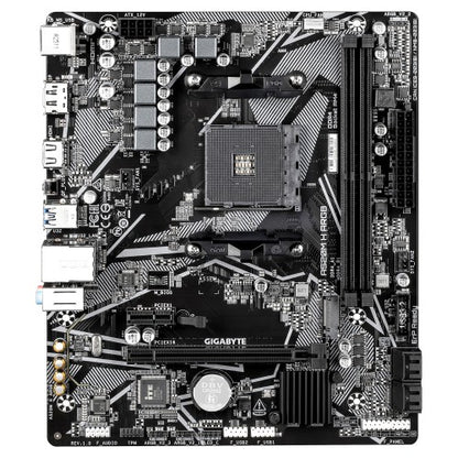 GIGABYTE A520M H ARGB Motherboard - Supports AMD Ryzen 5000 Series CPUs, up to 5100MHz DDR4 (OC), PCIe 3.0 x4 M.2, 1 GbE LAN, USB 3.2 Gen 1