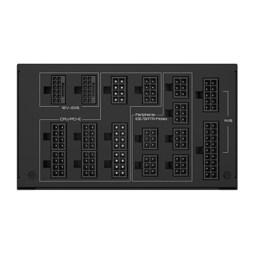 GIGABYTE UD1600PM PG5 AI TOP power supply unit 1600 W 20+4 pin ATX ATX Black