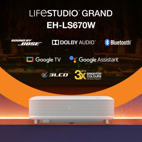 Epson Lifestudio Grand EH-LS670W - White Diamond
