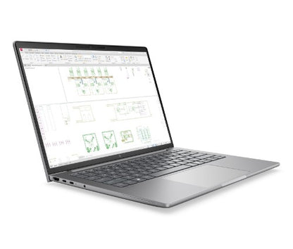 HP E82H1ET laptop Copilot+ PC 35.6 cm (14") WUXGA 16 GB DDR5-SDRAM 512 GB SSD Wi-Fi 7 (802.11be) Windows 11 Pro AI Workstation, AI PC Silver