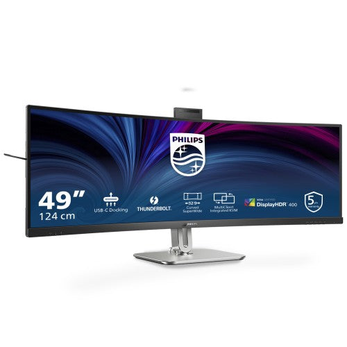 Philips 49B2U6903CH/00 computer monitor 124 cm (48.8") 5120 x 1440 pixels Dual QHD LCD Grey