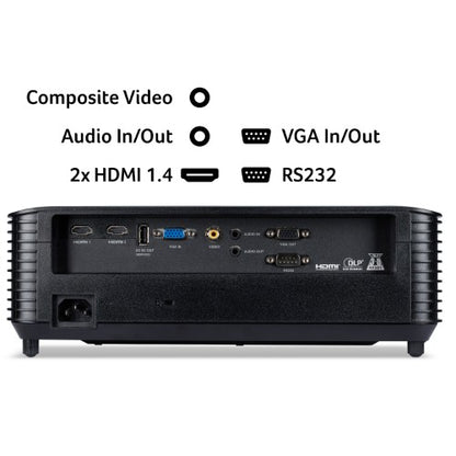 Acer X1328 DLP Projector, WXGA (1280×800), 5000 ANSI Lumens