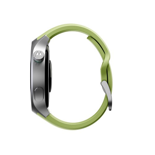 Motorola Moto Watch 3.63 cm (1.43") OLED 47 mm Digital Touchscreen Silver GPS (satellite)