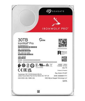 Seagate IronWolf Pro ST30000NT011 internal hard drive 30 TB 7200 RPM 512 MB 3.5" Serial ATA III