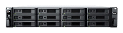 Synology RackStation RS2423+ NAS/storage server Rack (2U) Ryzen Embedded V1780B 8 GB DDR4 0 TB DiskStation Manager Black, Grey