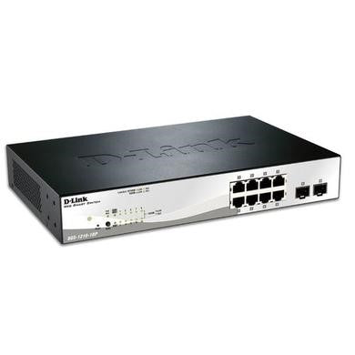 D-Link DGS-1210-10P - 10-Port Gigabit Smart Managed Switch including 2x SFP ports, nuclias compatible