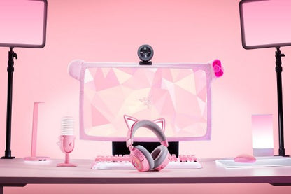 Razer Kraken Kitty V3 Pro - Quartz Headset Wired & Wireless Head-band Gaming USB Type-A Bluetooth Rose